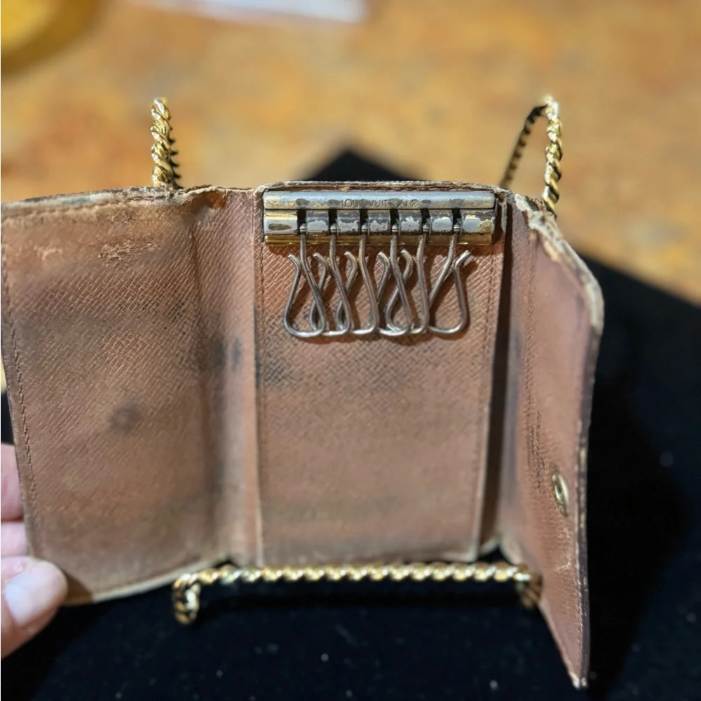 Louis Vuitton Monogram Brown and Vibrant Blue Wallet Duo